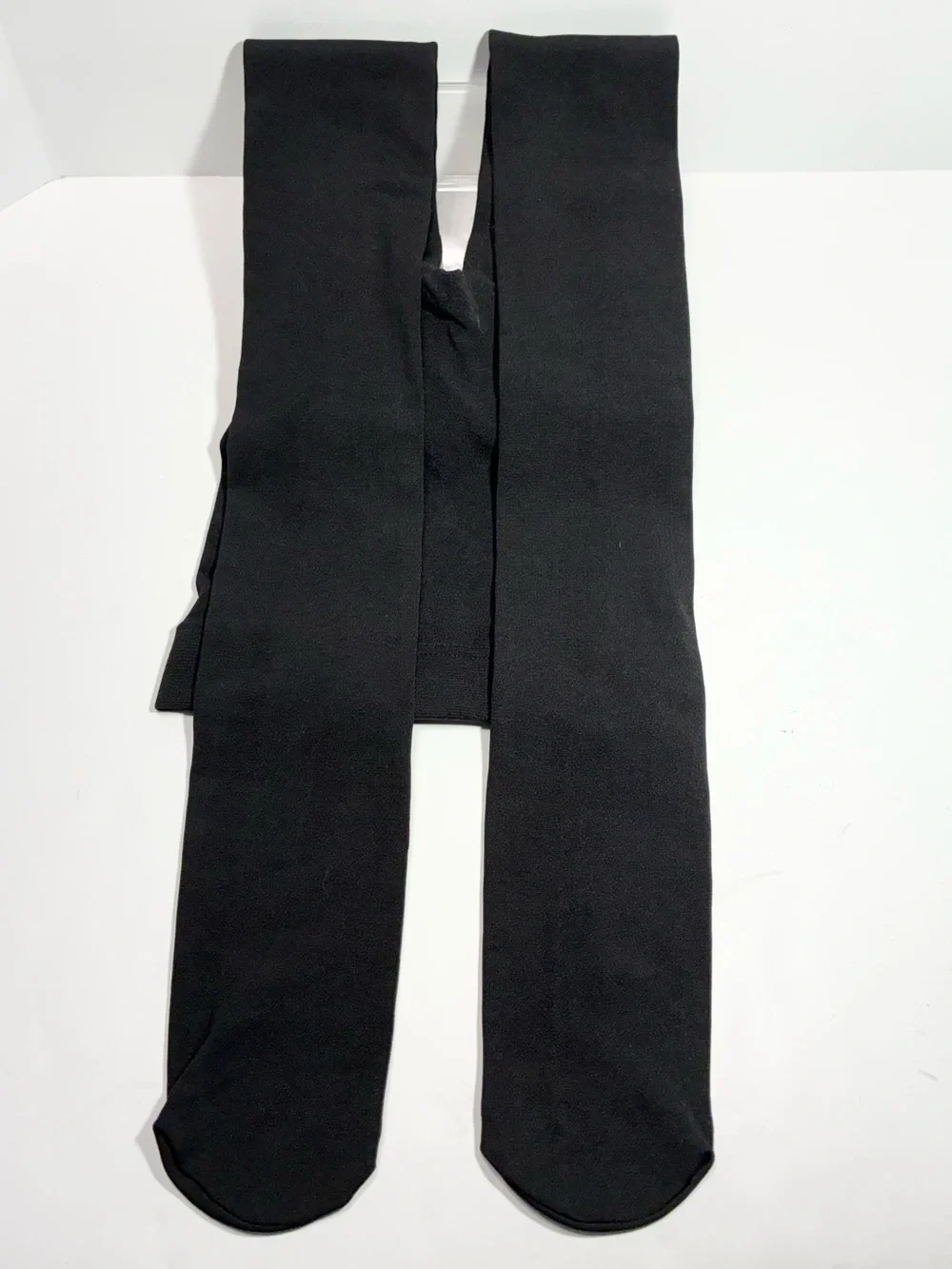 Y2K Thermal Fleece Lined Opaque Tights Black Size M/L